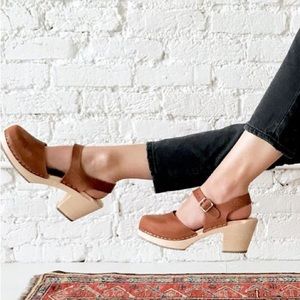 Lotto from Stockholm Highwood Wooden Clogs in Oiled Nubuck